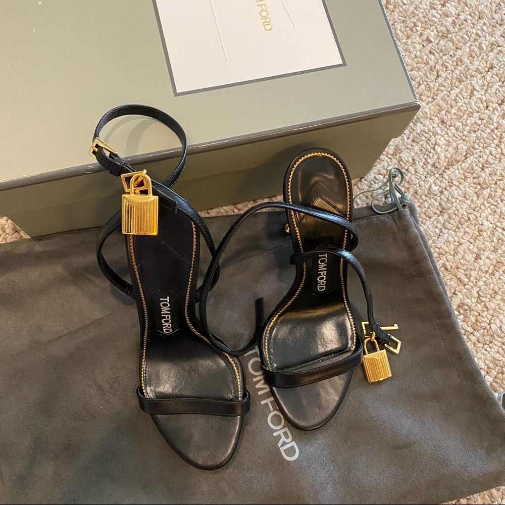 Tom Ford PADLOCK NAKED STRAP SANDAL